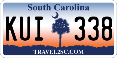 SC license plate KUI338