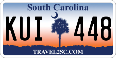 SC license plate KUI448
