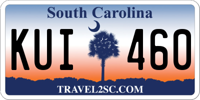 SC license plate KUI460