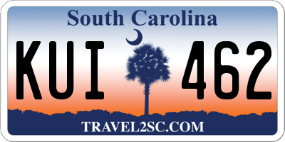 SC license plate KUI462