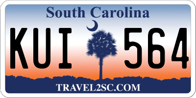 SC license plate KUI564