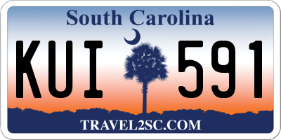 SC license plate KUI591