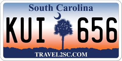 SC license plate KUI656