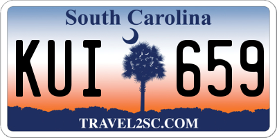 SC license plate KUI659