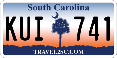 SC license plate KUI741