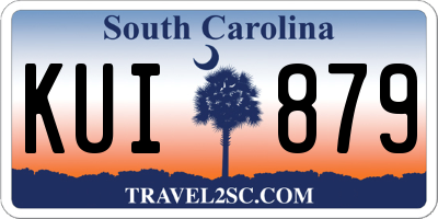 SC license plate KUI879