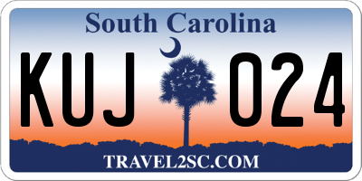 SC license plate KUJ024
