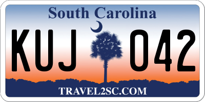 SC license plate KUJ042