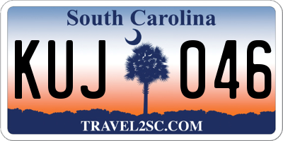 SC license plate KUJ046