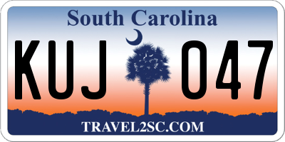 SC license plate KUJ047
