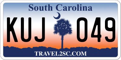 SC license plate KUJ049
