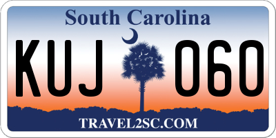 SC license plate KUJ060