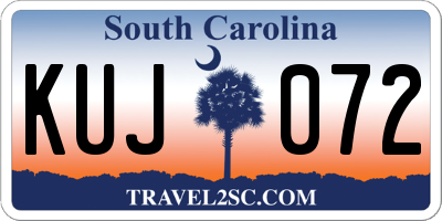 SC license plate KUJ072