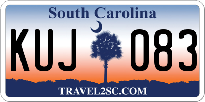 SC license plate KUJ083
