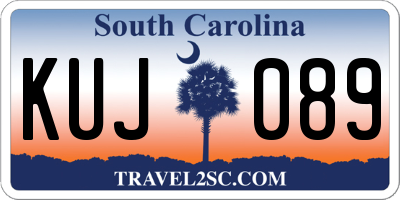 SC license plate KUJ089