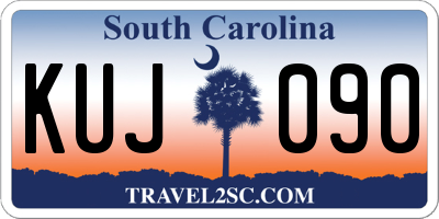 SC license plate KUJ090