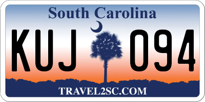 SC license plate KUJ094