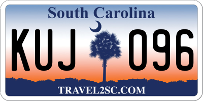 SC license plate KUJ096