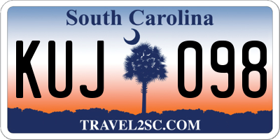 SC license plate KUJ098