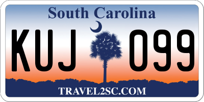 SC license plate KUJ099