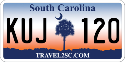 SC license plate KUJ120