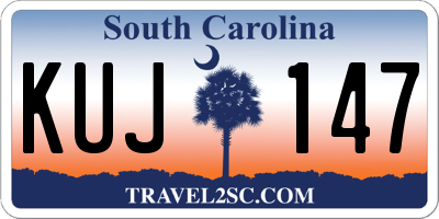 SC license plate KUJ147