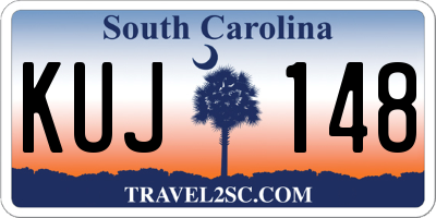 SC license plate KUJ148