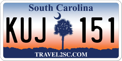 SC license plate KUJ151