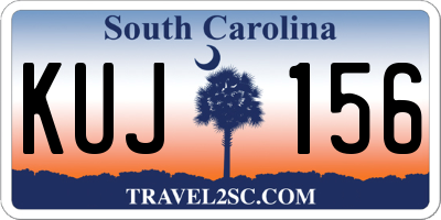 SC license plate KUJ156