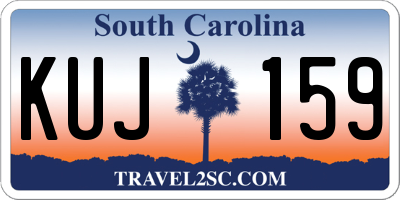SC license plate KUJ159