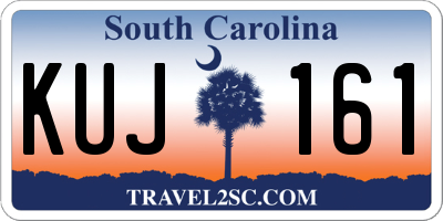 SC license plate KUJ161