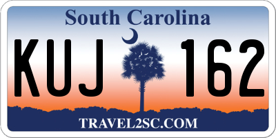SC license plate KUJ162