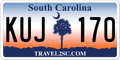 SC license plate KUJ170