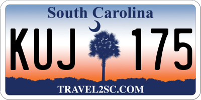 SC license plate KUJ175