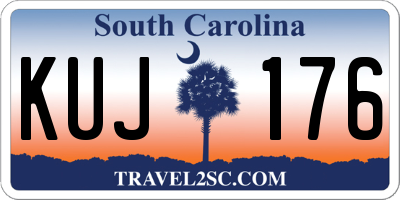 SC license plate KUJ176