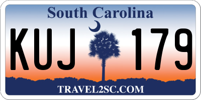 SC license plate KUJ179