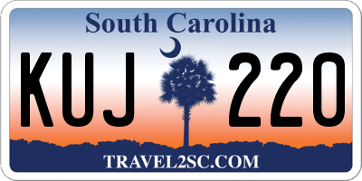 SC license plate KUJ220