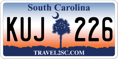 SC license plate KUJ226