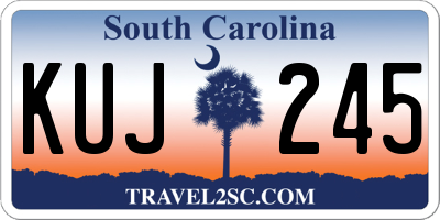 SC license plate KUJ245