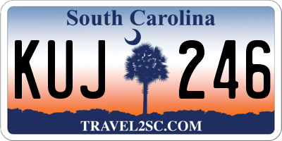SC license plate KUJ246