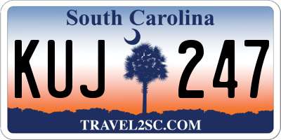 SC license plate KUJ247