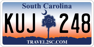 SC license plate KUJ248