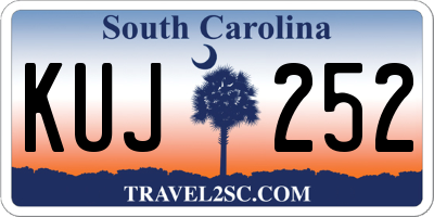 SC license plate KUJ252