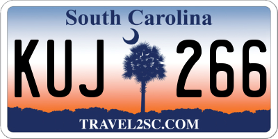 SC license plate KUJ266