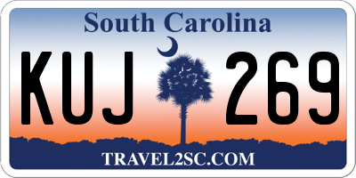 SC license plate KUJ269