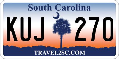 SC license plate KUJ270