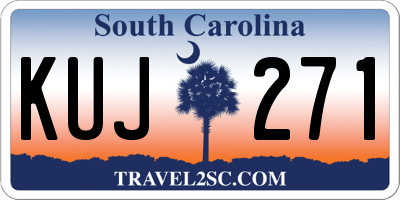 SC license plate KUJ271
