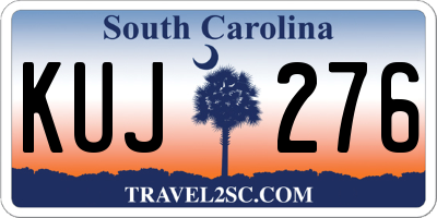 SC license plate KUJ276