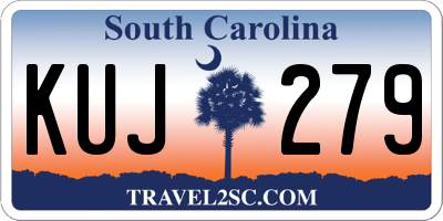 SC license plate KUJ279