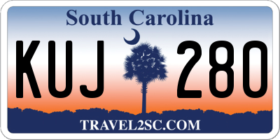 SC license plate KUJ280
